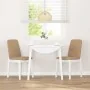 Sillas de comedor con cojines 2uds madera maciza blanco caucho von , Essstühle - Ref: Foro24-4102447, Preis: 122,78 €, Rabatt: %