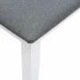 Banco 110 cm madera maciza caucho blanco de , Bancos de comedor y cocina - Ref: Foro24-4102606, Precio: 76,71 €, Descuento: %