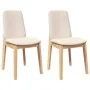 Sillas de comedor con cojines 2 uds madera maciza caucho von , Essstühle - Ref: Foro24-4102445, Preis: 122,32 €, Rabatt: %