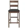 Taburetes de bar con cojines 2 uds madera maciza marrón caucho by , Kitchen stools - Ref: Foro24-4102556, Price: 142,94 €, Di...