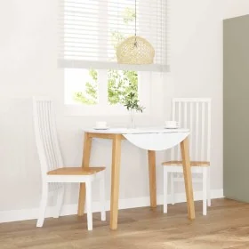 Sillas de comedor 2 unidades madera maciza de caucho blanco von , Essstühle - Ref: Foro24-4102458, Preis: 148,12 €, Rabatt: %
