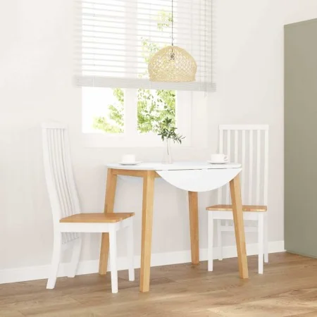 Sillas de comedor 2 unidades madera maciza de caucho blanco von , Essstühle - Ref: Foro24-4102458, Preis: 148,12 €, Rabatt: %
