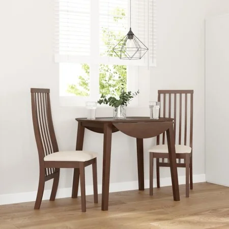 Sillas de comedor con cojines 2 uds madera maciza marrón caucho von , Essstühle - Ref: Foro24-4102453, Preis: 145,65 €, Rabat...