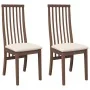Sillas de comedor con cojines 2 uds madera maciza marrón caucho von , Essstühle - Ref: Foro24-4102453, Preis: 145,65 €, Rabat...