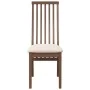 Sillas de comedor con cojines 2 uds madera maciza marrón caucho von , Essstühle - Ref: Foro24-4102453, Preis: 145,65 €, Rabat...