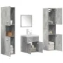 Set muebles de baño 5 piezas madera ingeniería gris hormigón by , Bathroom furniture - Ref: Foro24-3324904, Price: 258,44 €, ...