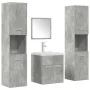 Set muebles de baño 5 piezas madera ingeniería gris hormigón by , Bathroom furniture - Ref: Foro24-3324904, Price: 258,44 €, ...
