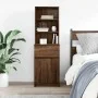 Mesilla de noche roble marrón 39x35x125 cm madera de ingeniería von , Nachttische - Ref: Foro24-861316, Preis: 70,70 €, Rabat...