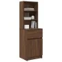 Mesilla de noche roble marrón 39x35x125 cm madera de ingeniería von , Nachttische - Ref: Foro24-861316, Preis: 70,70 €, Rabat...