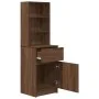 Mesilla de noche roble marrón 39x35x125 cm madera de ingeniería von , Nachttische - Ref: Foro24-861316, Preis: 70,70 €, Rabat...