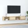 Muebles de TV 2 uds Roble Sonoma 80x31x25,5cm Madera ingeniería von , TV-Möbel - Ref: Foro24-861459, Preis: 70,79 €, Rabatt: %