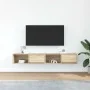 Muebles de TV 2 uds Roble Sonoma 80x31x25,5cm Madera ingeniería von , TV-Möbel - Ref: Foro24-861459, Preis: 70,79 €, Rabatt: %