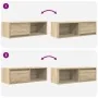 Muebles de TV 2 uds Roble Sonoma 80x31x25,5cm Madera ingeniería von , TV-Möbel - Ref: Foro24-861459, Preis: 70,79 €, Rabatt: %