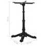 Pata de mesa de bistró negra 52x52x72 cm de hierro fundido by , Table legs - Ref: Foro24-325433, Price: 105,14 €, Discount: %