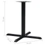 Pata de mesa de bistró negra 76x76x72 cm de hierro fundido by , Table legs - Ref: Foro24-325431, Price: 80,67 €, Discount: %