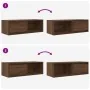 Muebles de TV 2uds Roble marrón 80x31x25,5 cm Madera ingeniería von , TV-Möbel - Ref: Foro24-861467, Preis: 73,53 €, Rabatt: %