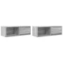 Muebles de TV 2 uds madera ingeniería gris Sonoma 80x31x25,5 cm by , TV Furniture - Ref: Foro24-861465, Price: 72,87 €, Disco...