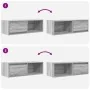 Muebles de TV 2 uds madera ingeniería gris Sonoma 80x31x25,5 cm by , TV Furniture - Ref: Foro24-861465, Price: 72,87 €, Disco...