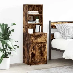 Mesilla de noche roble ahumado 39x35x125 cm Madera ingeniería von , Nachttische - Ref: Foro24-861314, Preis: 68,86 €, Rabatt: %