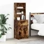 Mesilla de noche roble ahumado 39x35x125 cm Madera ingeniería by , Nightstands - Ref: Foro24-861314, Price: 68,86 €, Discount: %