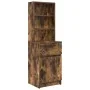 Mesilla de noche roble ahumado 39x35x125 cm Madera ingeniería by , Nightstands - Ref: Foro24-861314, Price: 68,86 €, Discount: %