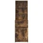 Mesilla de noche roble ahumado 39x35x125 cm Madera ingeniería by , Nightstands - Ref: Foro24-861314, Price: 68,86 €, Discount: %