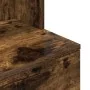 Mesilla de noche roble ahumado 39x35x125 cm Madera ingeniería by , Nightstands - Ref: Foro24-861314, Price: 68,86 €, Discount: %