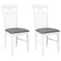 Sillas de comedor con cojines 2uds madera maciza blanco caucho by , dining chairs - Ref: Foro24-4102413, Price: 114,96 €, Dis...