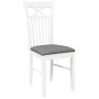 Sillas de comedor con cojines 2uds madera maciza blanco caucho by , dining chairs - Ref: Foro24-4102413, Price: 114,96 €, Dis...