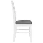 Sillas de comedor con cojines 2uds madera maciza blanco caucho by , dining chairs - Ref: Foro24-4102413, Price: 114,96 €, Dis...