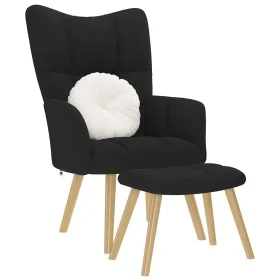 Sillón de relax con taburete tela negro von , Sessel - Ref: Foro24-4016780, Preis: 101,59 €, Rabatt: %