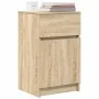 Mesilla de noche roble Sonoma 39x35x65 cm Madera de ingeniería by , Nightstands - Ref: Foro24-861323, Price: 50,57 €, Discoun...