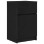 Mesilla de noche de madera de ingeniería negra 39x35x65 cm de , Mesitas de noche - Ref: Foro24-861321, Precio: 53,29 €, Descu...