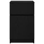 Mesilla de noche de madera de ingeniería negra 39x35x65 cm de , Mesitas de noche - Ref: Foro24-861321, Precio: 53,29 €, Descu...