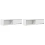 Muebles de TV 2 uds Blanco 100x31x25,5 cm Madera de ingeniería by , TV Furniture - Ref: Foro24-861473, Price: 93,74 €, Discou...