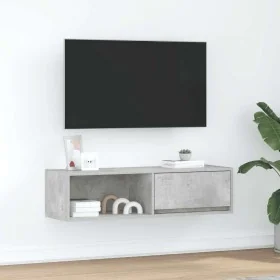 Mueble de TV madera contrachapada gris hormigón 100x31x25,5 cm von , TV-Möbel - Ref: Foro24-861478, Preis: 52,14 €, Rabatt: %