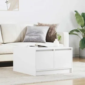 Mesa de centro con cajones blanca 70,5x70x40 cm by , Coffee table - Ref: Foro24-3328408, Price: 104,67 €, Discount: %