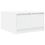 Mesa de centro con cajones blanca 70,5x70x40 cm de , Mesas de centro - Ref: Foro24-3328408, Precio: 104,64 €, Descuento: %