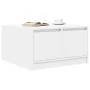 Mesa de centro con cajones blanca 70,5x70x40 cm de , Mesas de centro - Ref: Foro24-3328408, Precio: 104,64 €, Descuento: %