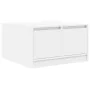 Mesa de centro con cajones blanca 70,5x70x40 cm de , Mesas de centro - Ref: Foro24-3328408, Precio: 104,64 €, Descuento: %
