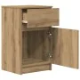 Mesita de noche madera de ingeniería roble artisian 39x35x65 cm de , Mesitas de noche - Ref: Foro24-861335, Precio: 56,23 €, ...