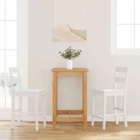 Taburetes de bar 2 uds madera maciza blanca caucho von , Küchenhocker - Ref: Foro24-4102561, Preis: 144,96 €, Rabatt: %