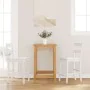 Taburetes de bar 2 uds madera maciza blanca caucho von , Küchenhocker - Ref: Foro24-4102561, Preis: 144,96 €, Rabatt: %