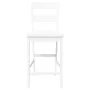 Taburetes de bar 2 uds madera maciza blanca caucho von , Küchenhocker - Ref: Foro24-4102561, Preis: 144,96 €, Rabatt: %