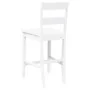 Taburetes de bar 2 uds madera maciza blanca caucho von , Küchenhocker - Ref: Foro24-4102561, Preis: 144,96 €, Rabatt: %