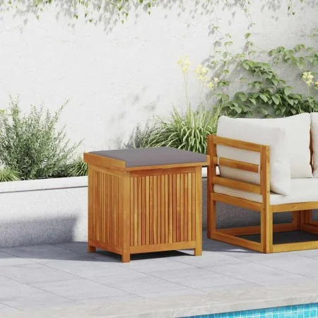 Cojines para exterior 60x50x61 cm madera maciza acacia by , Outdoor storage boxes - Ref: Foro24-4106477, Price: 114,78 €, Dis...