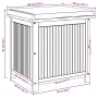 Cojines para exterior 60x50x61 cm madera maciza acacia by , Outdoor storage boxes - Ref: Foro24-4106477, Price: 114,78 €, Dis...