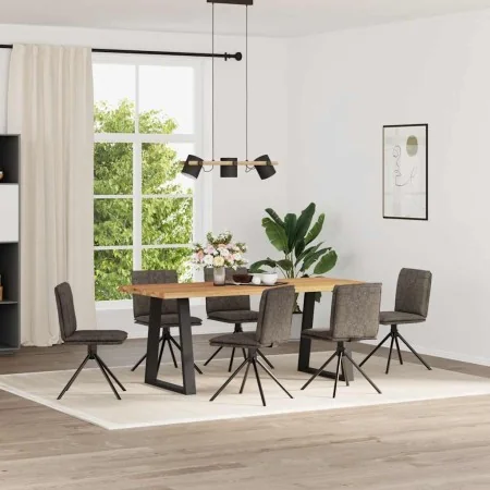 Sillas de comedor 6unidades cuero sintético gris oscuro de , Sillas de comedor - Ref: Foro24-3315650, Precio: 329,50 €, Descu...