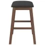 Sillas de bar con cojines 2 uds madera maciza marrón caucho von , Küchenhocker - Ref: Foro24-4102577, Preis: 103,37 €, Rabatt: %