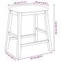 Sillas de bar con cojines 2 uds madera maciza marrón caucho von , Küchenhocker - Ref: Foro24-4102577, Preis: 103,37 €, Rabatt: %